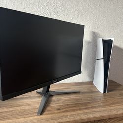 PS5 With Gaming Monitor 