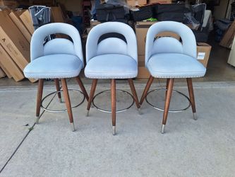 Gray Swiveling Velvet Chair-New-$25 Each-Many Available