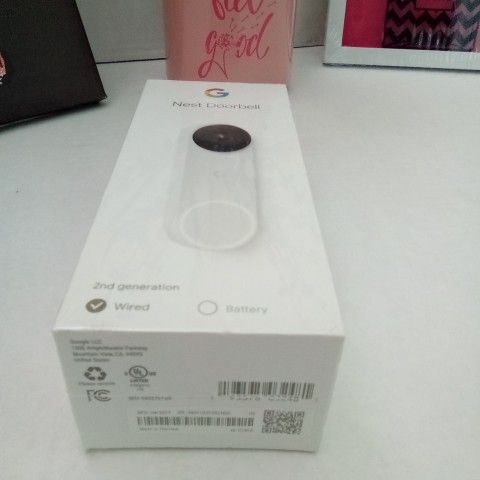 Google Nest Doorbell (Wired, 2nd Gen) - White. New in box/sealed packaging.