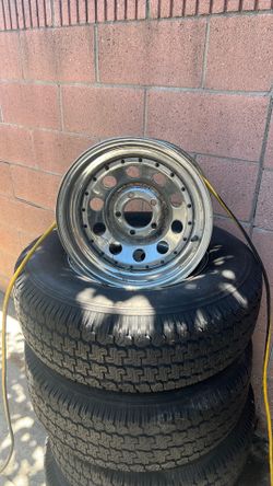 Trailer rims and tires