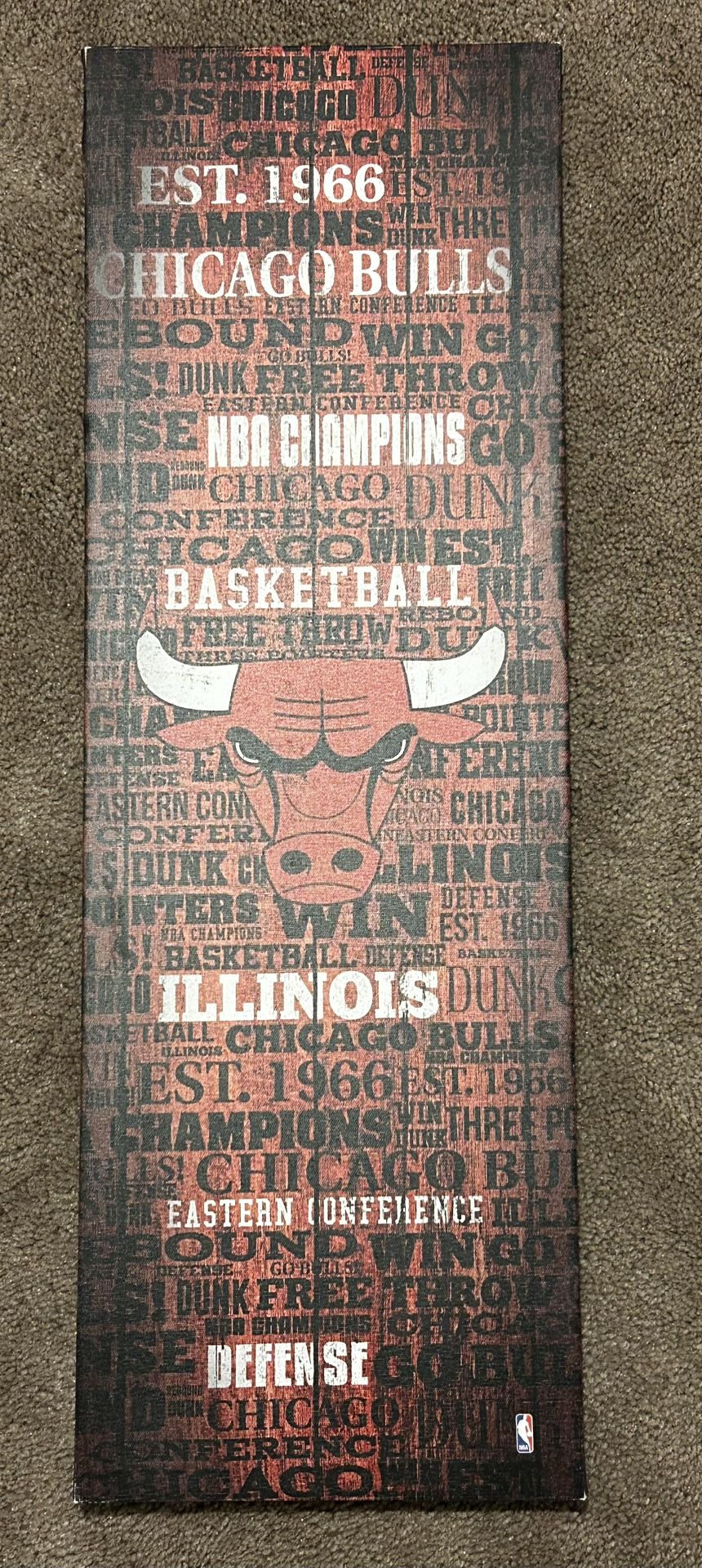 Chicago Bulls Collectible NBA Canvas