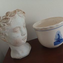 vintage ceramic flower pots