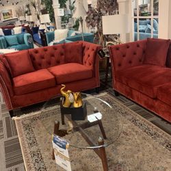 Beautiful Sofa And Love Seat Art Deco