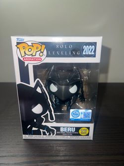 EXCLUSIVE GLOW IN DARK Beru Solo Leveling Funko Pop #2022 Anime Animation GITD Television Manga TV