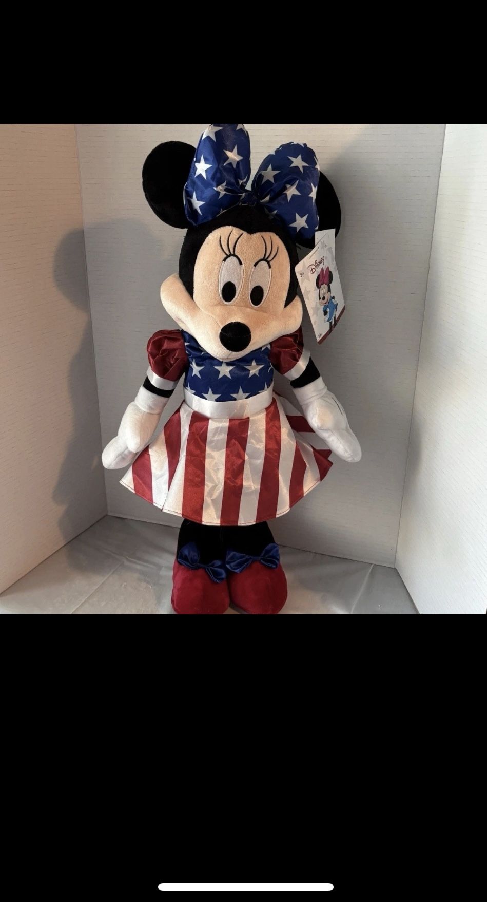 Disney Patriotic Greeter 4th Of July America Mickey & Minnie Mouse 24” Plush Set