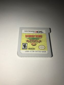 Donkey Kong Country Returns Nintendo 3DS