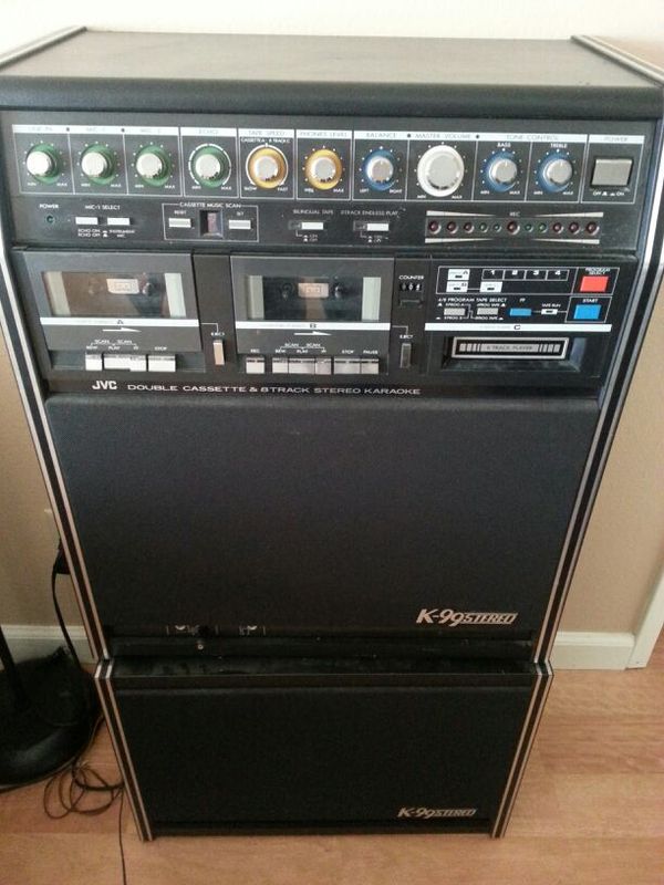Jvc double cassette & 8track stereo karaoke for Sale in Los Angeles, CA