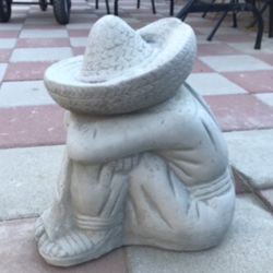 New Pancho Made Out Of Cement Beautiful Yard Decoration 