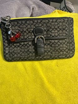 Coach Signature Wristlet Clutch