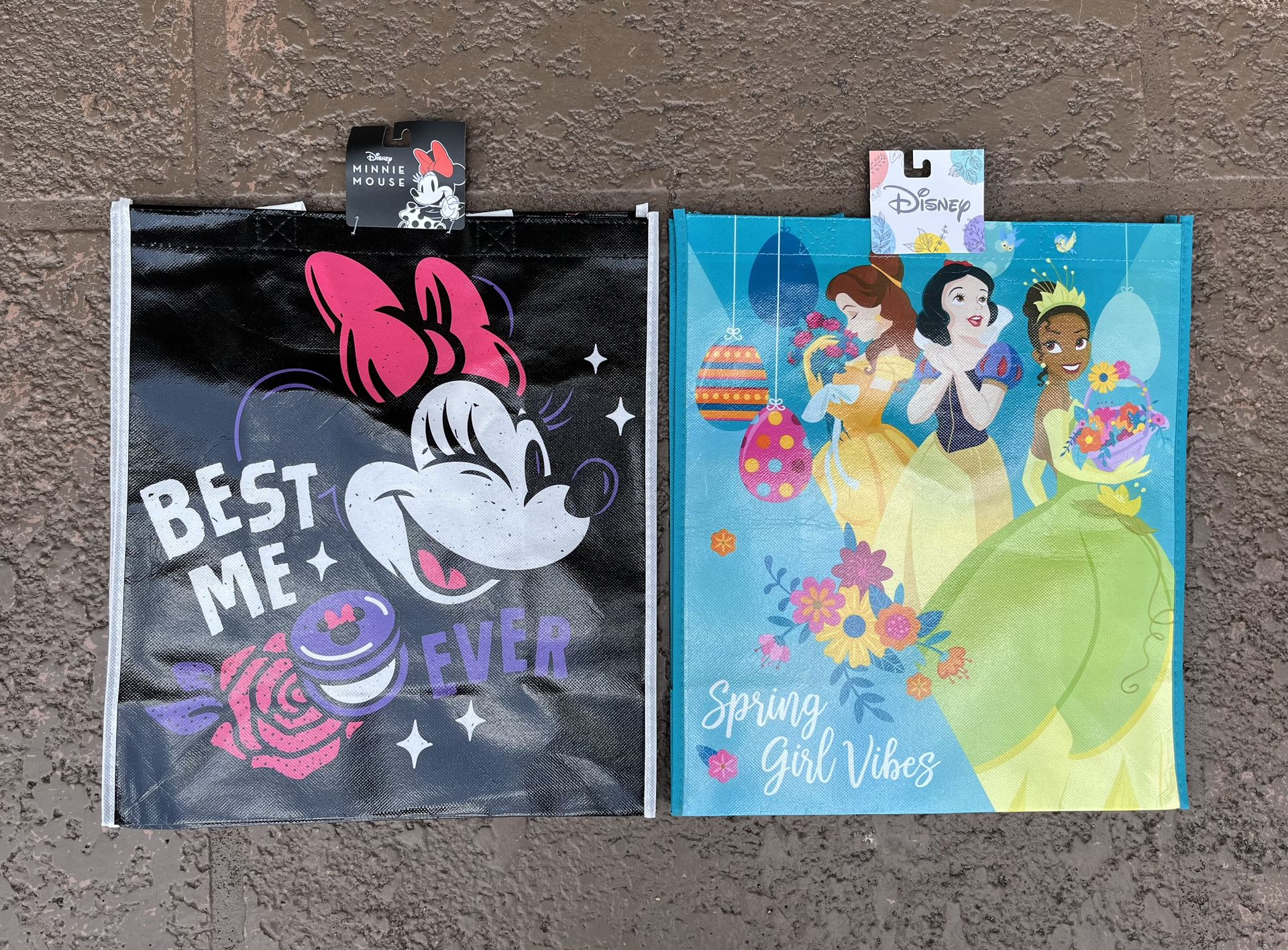 2 Brand new Disney Princess and Minnie Mouse reusable bags