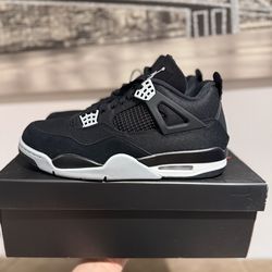 NEW Jordan 4 black canvas size 11.5