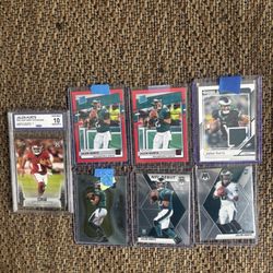 Jalen Hurts Rookie Lot Gem Mint Game Used And More 