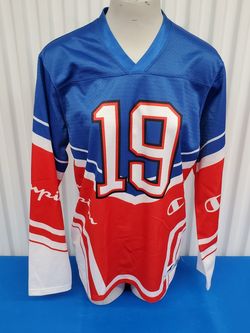 VINTAGE 1990's CHAMPION'S RACING TEAM JERSEY Men's Size 36 (Small) Hockey Style Shirt!