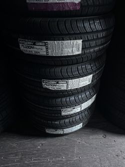 SET OF FOUR NEW TIRES 235/60/16 FUZION INCLUDING MOUNT AND BALANCE ASK ME FOR SIZES AND BRANDS 