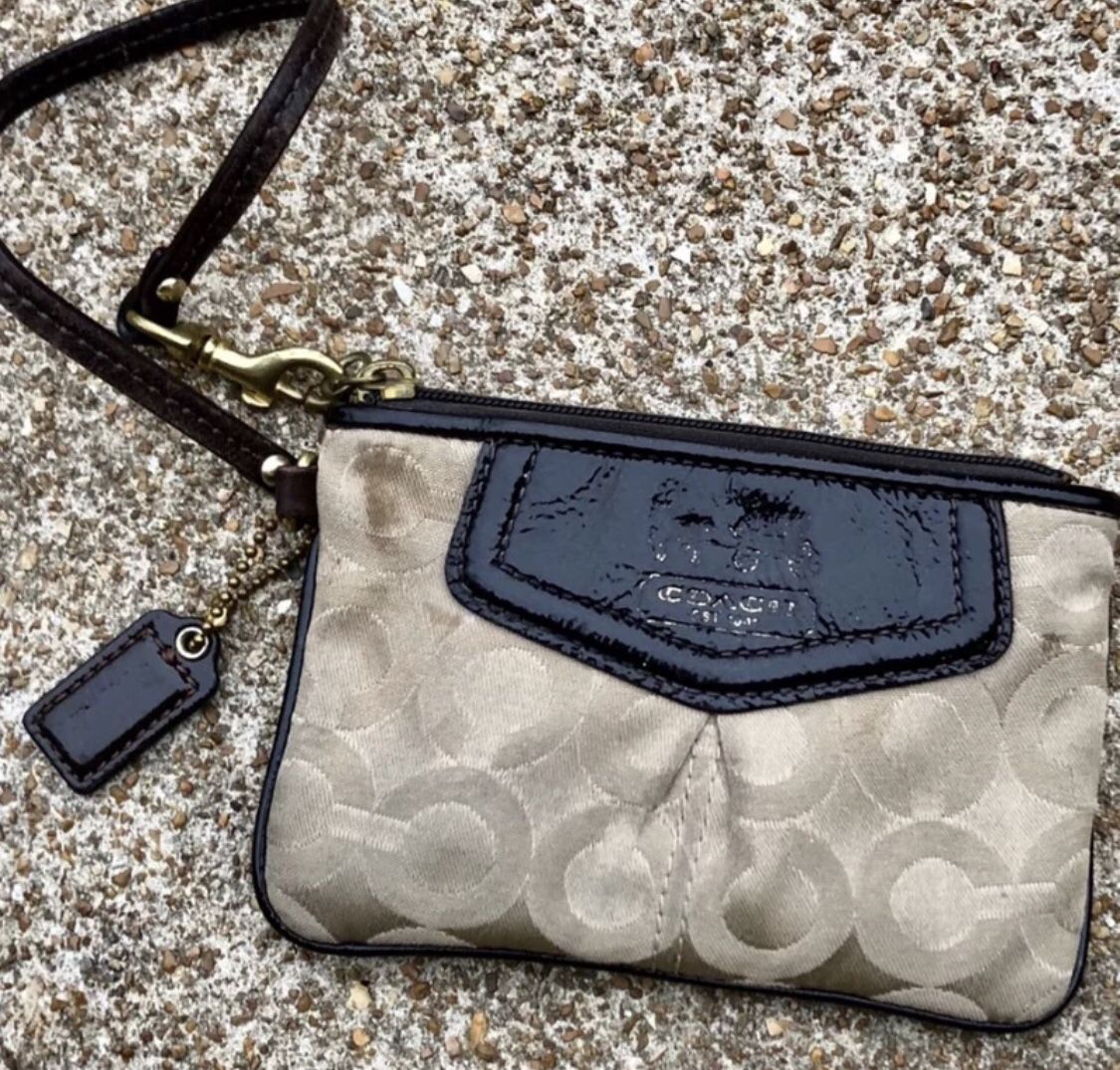 Authentic Coach Small Wristlet