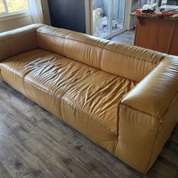 Beautiful Italian Leather Couch