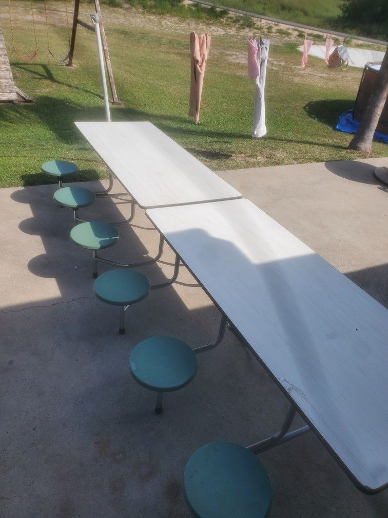 Cafeteria Style Foldup Tables 