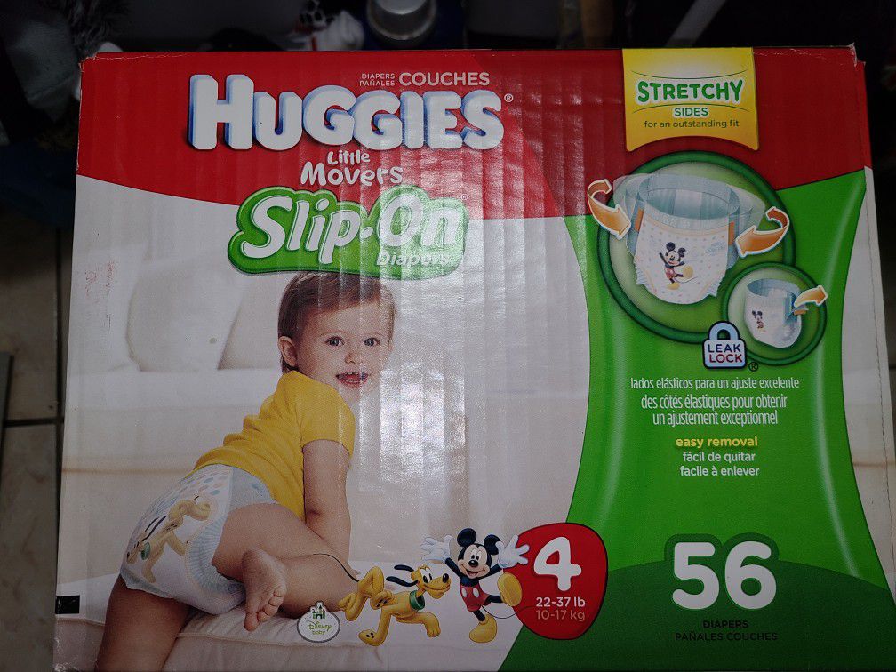 Brand New Huggies Slip On Diapers Size 4