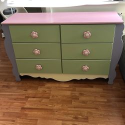 Girls' double dresser from the Ashley Furniture Doll House collection