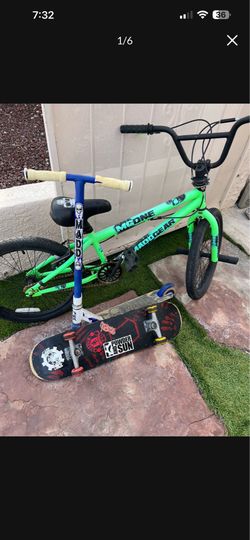 MADD Gear Pro Freestyle Bike, MADD Pro scooter,custom Skateboard