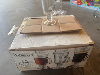 Libbey Irish Coffee Glass Mugs Set of 12