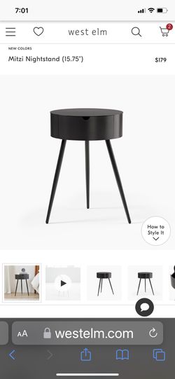 West Elm Mitzi Nightstand End Table