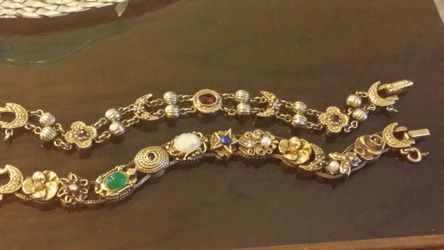 Goldette N.Y. Vintage Slide Bracelets