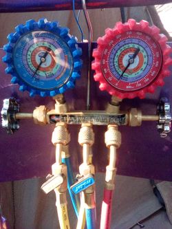 HVAC Refrigerant Manifold Gauge Set with Hoses