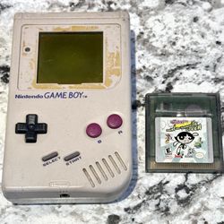 Nintendo Gameboy 1989 Original Handheld Game With One Game Vtg