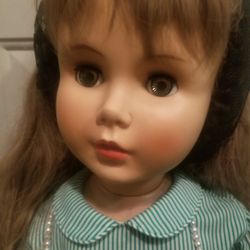 Vintage Patti Play Doll..Size 35 Inches Tall Large Size Doll..Full Moving Parts Arms Head Legs..Rubber Head Pladtic Body Rare Doll