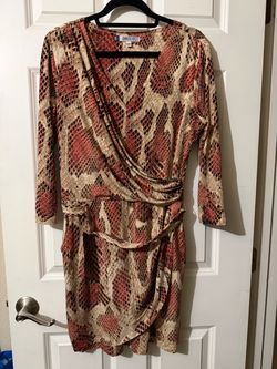Jennifer Lopez (L) Snakeskin Print Wrap Dress