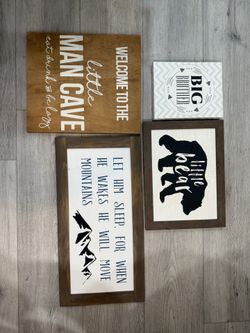 Room Signs Room Decor Wood Signs 