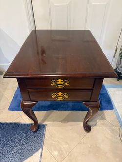 Wooden end table