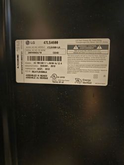 LG 47" smart TV w/ remote