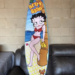 Betty Boop collectible plush surfboard