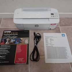 HP DeskJet 3755 Compact All-in-One Wireless Printer, HP Instant Ink, Works with Alexa  - Print Scan Copy Web
