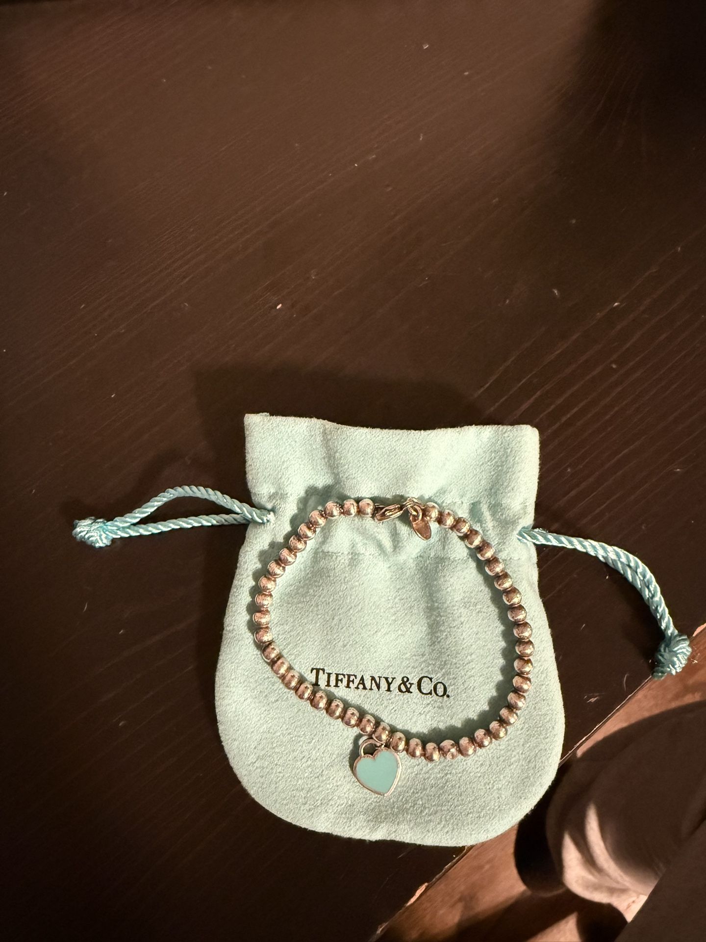 Tiffany Heart Tag Bead Bracelet
