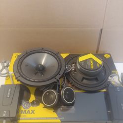 KICKER 1 PAIR 6.5" 300 WATTS COMPONENT SET WITH CROSSOVER CAR SPEAKER