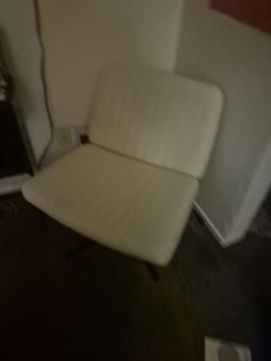 Cream Upholstered Accent Chair