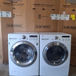 LG WASHER AND ELECTRIC DRYER
