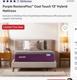 Purple RestorePlus™ Cool Touch 13" Hybrid Mattress king size