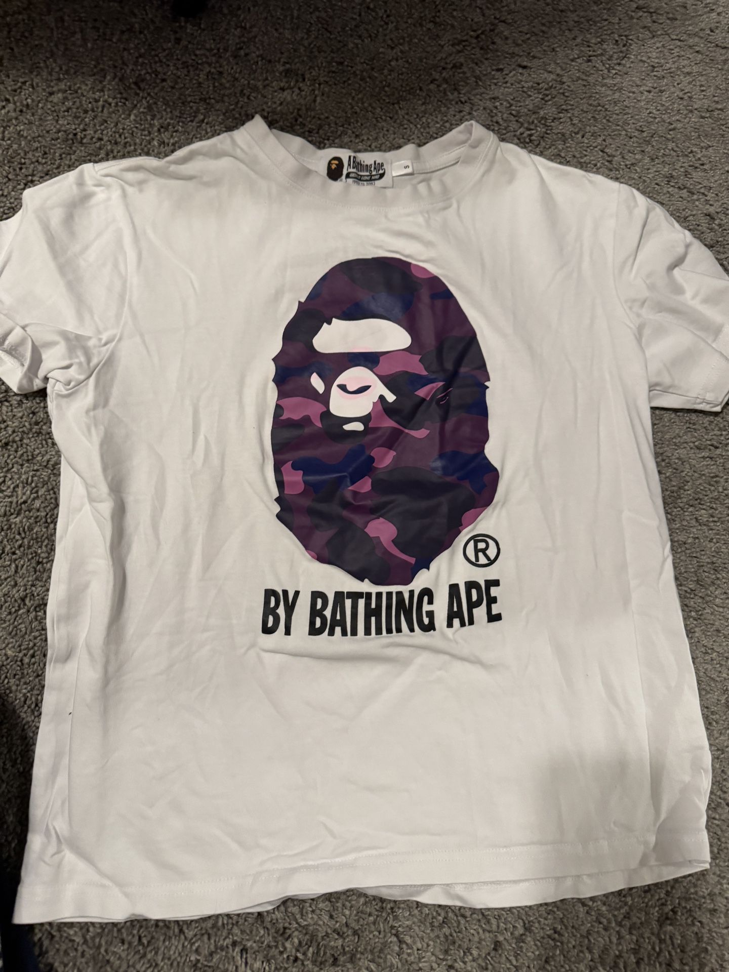 bape shirt purple camo