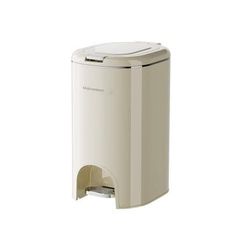 White Steel 5.2 Gallon Silent Close  Trash Can with Lid 20L,Foot Pedal,Removable Liner Bucket,