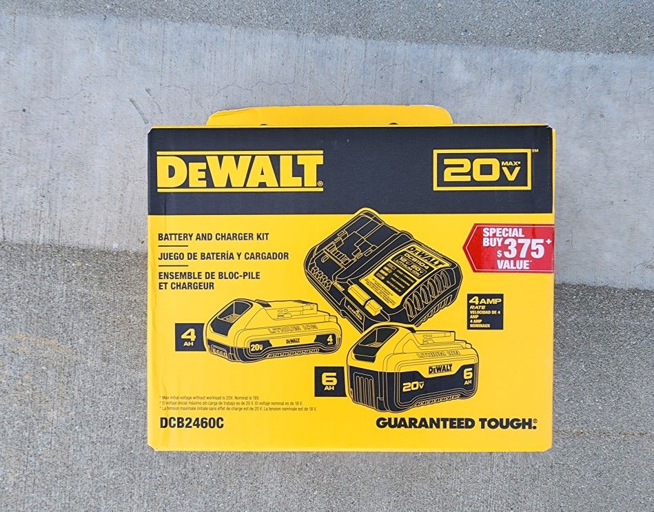 Dewalt 
20V MAX 6.0Ah & 4.0Ah Battery & Charger (New)