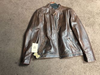 Men’s Genuine Leather Racer Jacket