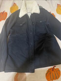 Black Jacket with Sherpa Collar