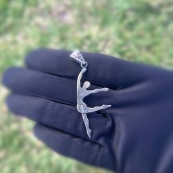 Vintage 925 sterling silver ballerina charm
