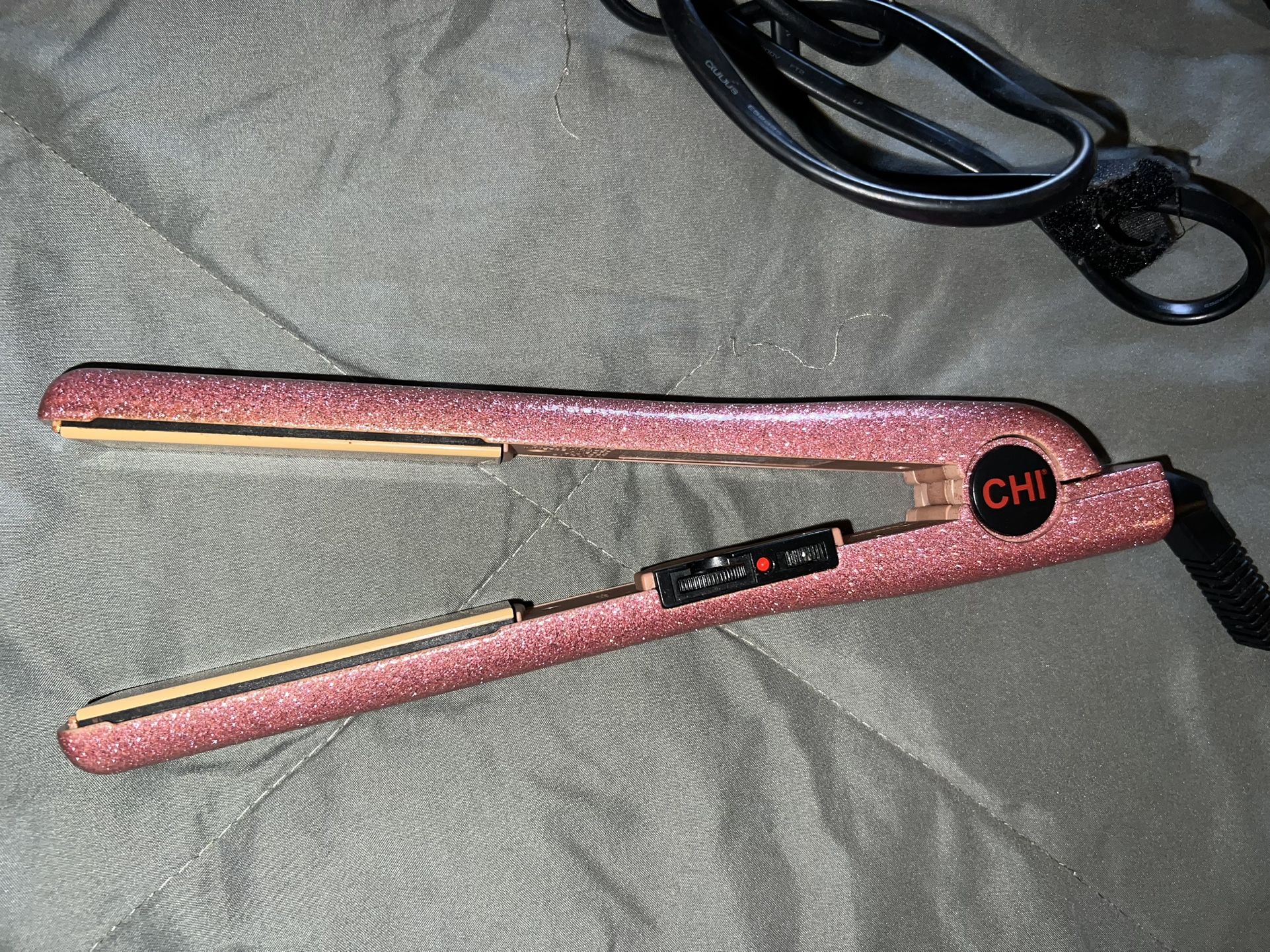 CHI 1” Pink Glitter Straightener, Original Bought For Over $100
