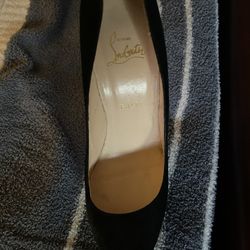 CL Paris Black Suede Platform 