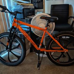 Mongoose Alert Mag Wheel Bike – 24” Wheels – 7 Speed – Orange